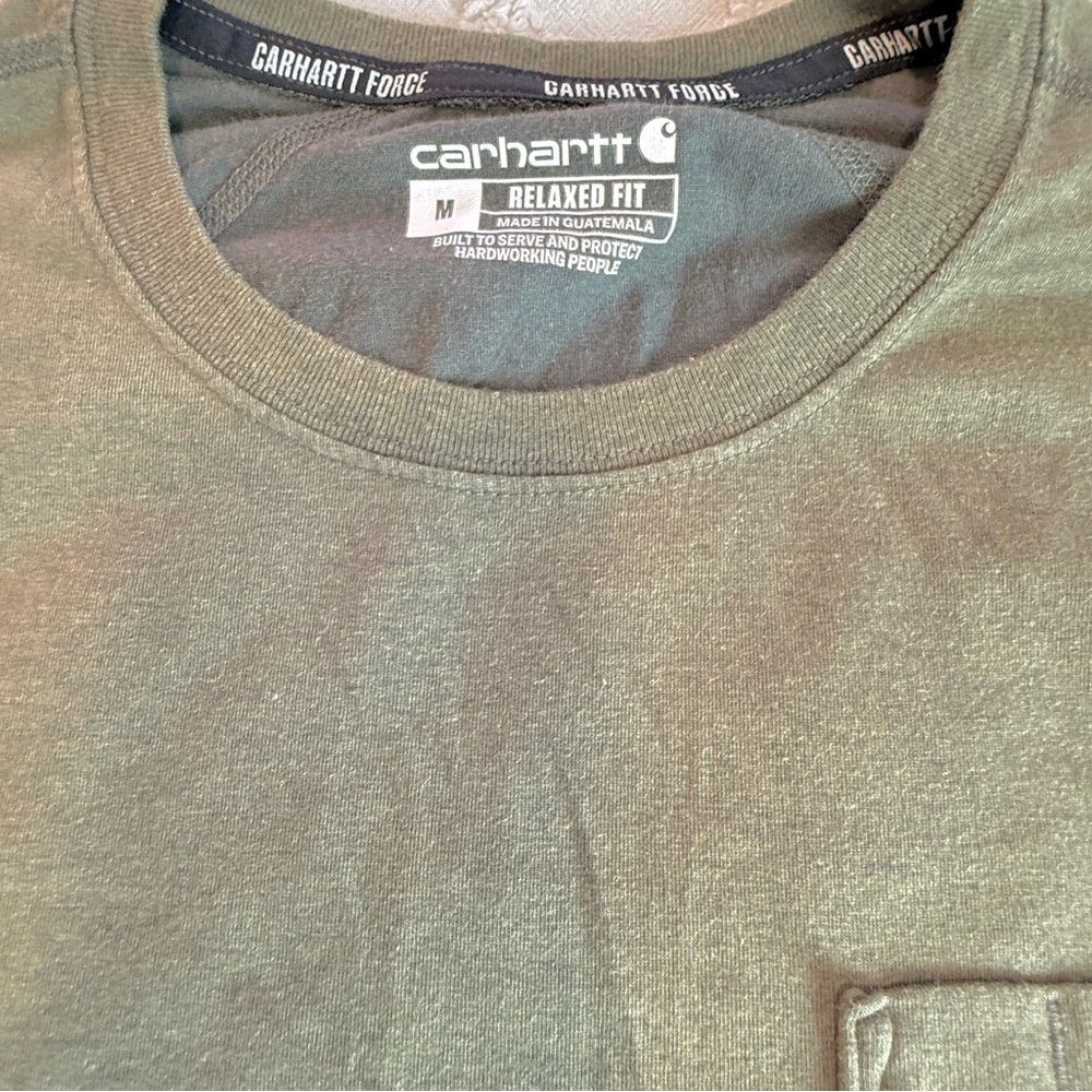 Carhartt Olive Long Sleeve Shirt - Picture 5 of 5